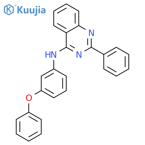 4-Quinazolinamine, N-(3-phenoxyphenyl)-2-phenyl- structure