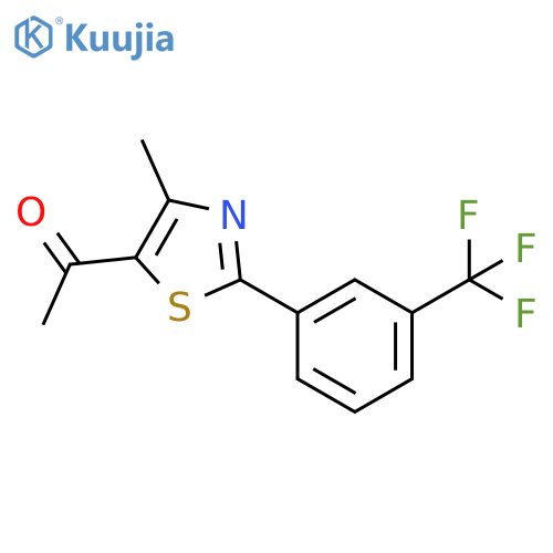 1-{4-Methyl-2-3-(trifluoromethyl)phenyl-1,3-thiazol-5-yl}-1-ethanone structure