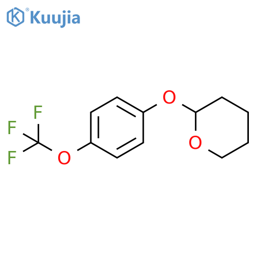 2H-Pyran, tetrahydro-2-[4-(trifluoromethoxy)phenoxy]- structure