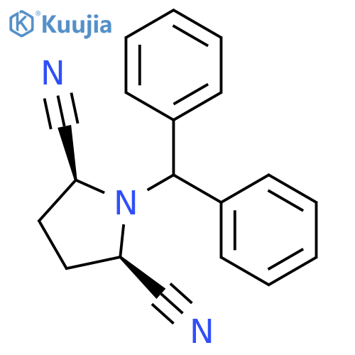 (2S,5R)-1-Benzhydrylpyrrolidine-2,5-dicarbonitrile structure