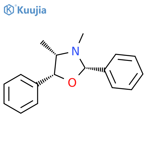 Oxazolidine, 3,4-dimethyl-2,5-diphenyl-, (2S,4S,5R)- structure
