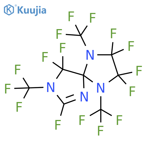 1,3,6,9-Tetraazaspiro[4.4]non-1-ene, 2,4,4,7,7,8,8-heptafluoro-3,6,9-tris(trifluoromethyl)- structure