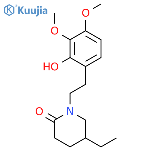 2-Piperidinone, 5-ethyl-1-[2-(2-hydroxy-3,4-dimethoxyphenyl)ethyl]- structure