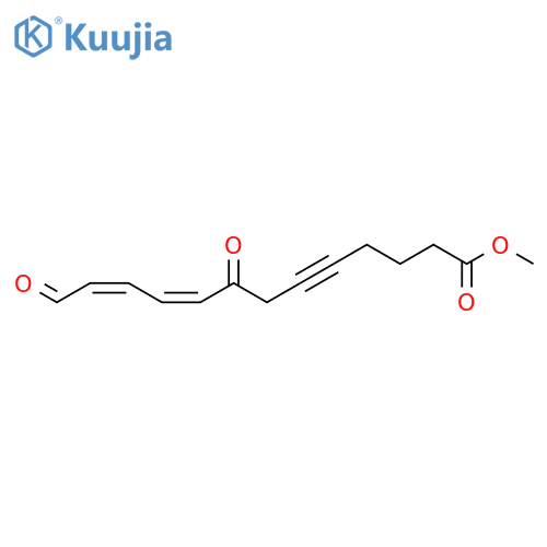 9,11-Tridecadien-5-ynoic acid, 8,13-dioxo-, methyl ester, (Z,Z)- structure