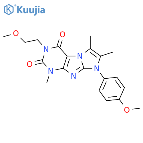 3-(2-methoxyethyl)-8-(4-methoxyphenyl)-1,6,7-trimethyl-1H,2H,3H,4H,8H-imidazo1,2-gpurine-2,4-dione structure