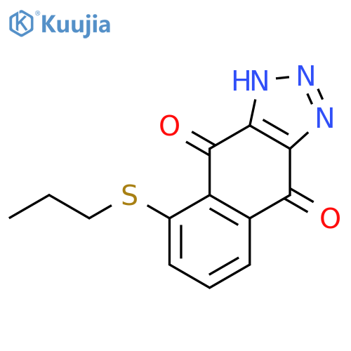 1H-Naphtho[2,3-d]triazole-4,9-dione, 5-(propylthio)- structure