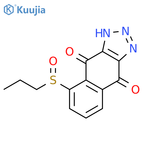 1H-Naphtho[2,3-d]triazole-4,9-dione, 5-(propylsulfinyl)- structure