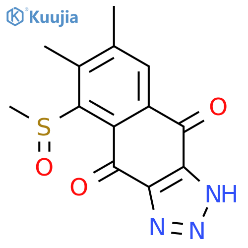 1H-Naphtho[2,3-d]triazole-4,9-dione, 6,7-dimethyl-5-(methylsulfinyl)- structure