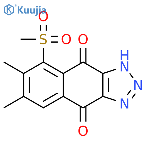 1H-Naphtho[2,3-d]triazole-4,9-dione, 6,7-dimethyl-5-(methylsulfonyl)- structure