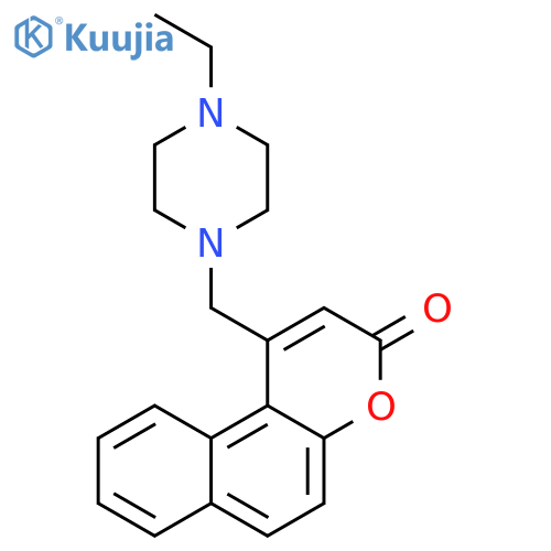1-(4-ethylpiperazin-1-yl)methyl-3H-benzofchromen-3-one structure