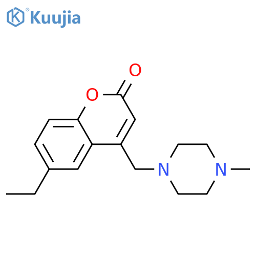 6-ethyl-4-(4-methylpiperazin-1-yl)methyl-2H-chromen-2-one structure