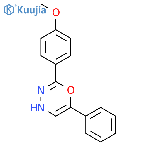 4H-1,3,4-Oxadiazine, 2-(4-methoxyphenyl)-6-phenyl- structure