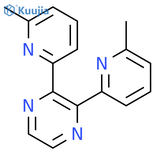 Pyrazine, 2,3-bis(6-methyl-2-pyridinyl)- structure