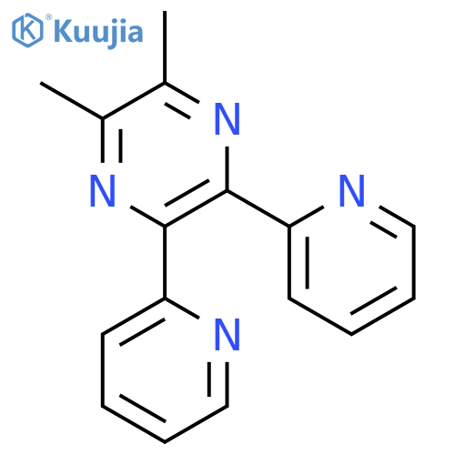 PYRAZINE, 2,3-DIMETHYL-5,6-DI-2-PYRIDINYL- structure