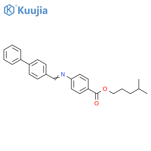 Benzoic acid, 4-[([1,1'-biphenyl]-4-ylmethylene)amino]-, 4-methylpentyl ester structure