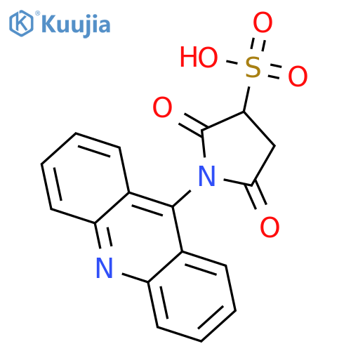 3-Pyrrolidinesulfonic acid, 1-(9-acridinyl)-2,5-dioxo- structure