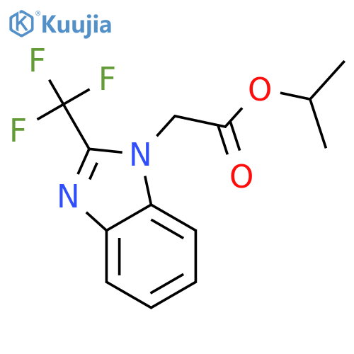 (2-Trifluoromethyl-benzoimidazol-1-yl)-acetic acid isopropyl ester structure
