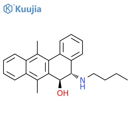 Benz[a]anthracen-6-ol, 5-(butylamino)-5,6-dihydro-7,12-dimethyl-,trans- structure