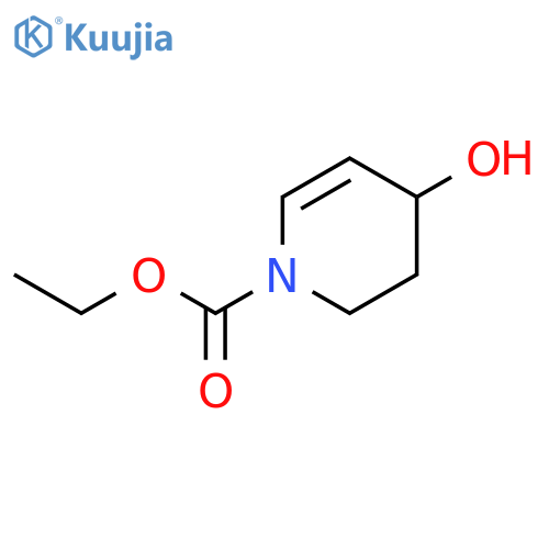 3,4-Dihydro-4-hydroxy-1(2H)-pyridinecarboxylic Acid Ethyl Ester structure