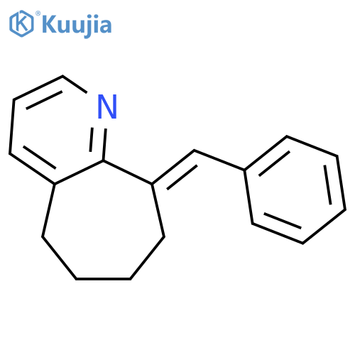 5H-Cyclohepta[b]pyridine, 6,7,8,9-tetrahydro-9-(phenylmethylene)- structure