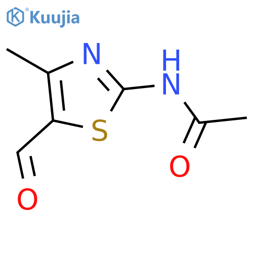 Acetamide, N-(5-formyl-4-methyl-2-thiazolyl)- structure