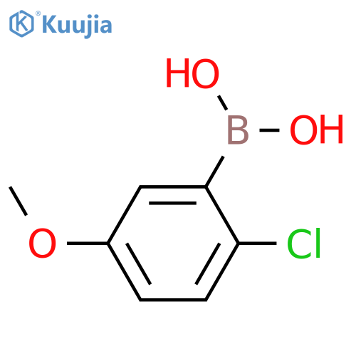 (2-chloro-5-methoxyphenyl)boronic acid structure