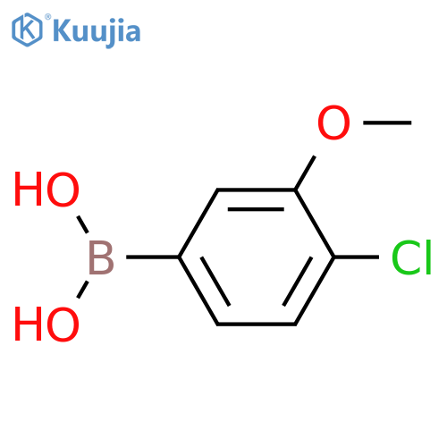 (4-Chloro-3-methoxyphenyl)boronic acid structure