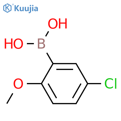 (5-chloro-2-methoxyphenyl)boronic acid structure