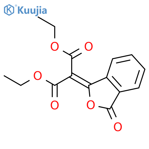 PROPANEDIOIC ACID, (3-OXO-1(3H)-ISOBENZOFURANYLIDENE)-, DIETHYL ESTER structure