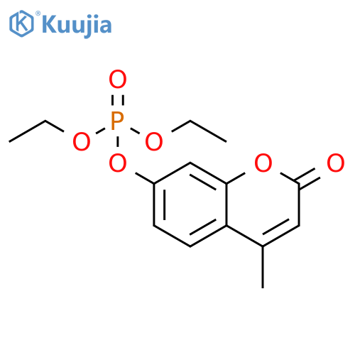 Phosphoric acid,diethyl 4-methyl-2-oxo-2H-1-benzopyran-7-yl ester structure