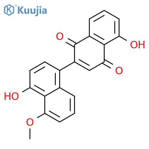 [1,2'-Binaphthalene]-1',4'-dione, 4,5'-dihydroxy-5-methoxy- structure