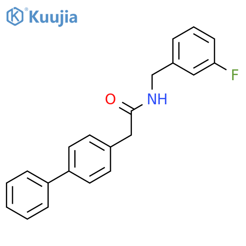 [1,1'-Biphenyl]-4-acetamide, N-[(3-fluorophenyl)methyl]- structure