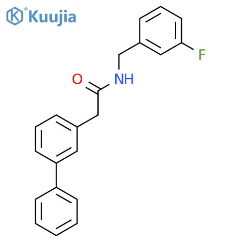 N-[(3-Fluorophenyl)methyl]-[1,1'-biphenyl]-3-acetamide structure