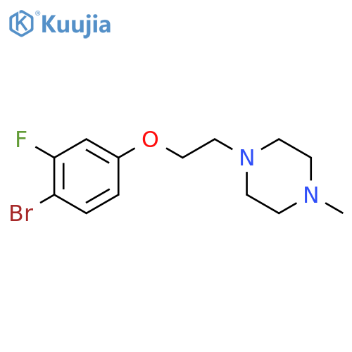Piperazine, 1-[2-(4-bromo-3-fluorophenoxy)ethyl]-4-methyl- structure