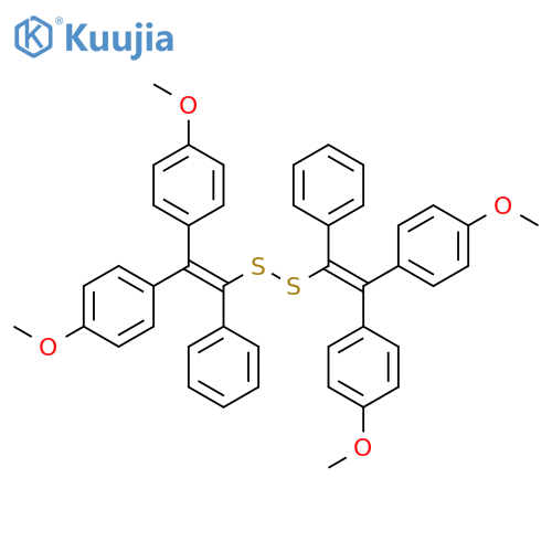 Disulfide, bis[2,2-bis(4-methoxyphenyl)-1-phenylethenyl] structure
