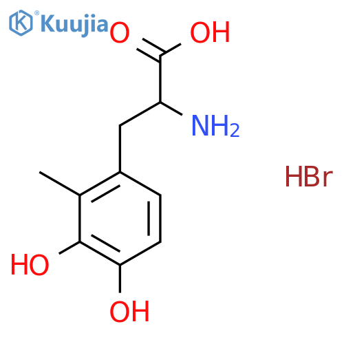 2-Amino-3-(3,4-dihydroxy-2-methylphenyl)propanoic acid hydrobromide structure