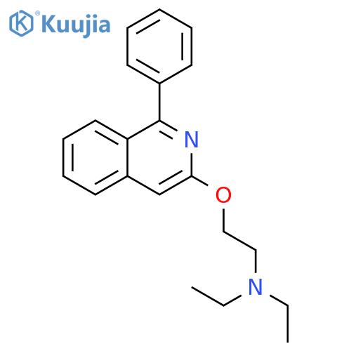 Ethanamine, N,N-diethyl-2-[(1-phenyl-3-isoquinolinyl)oxy]- structure