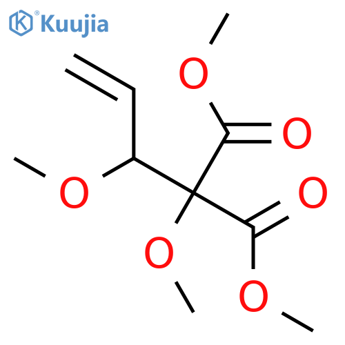 Propanedioic acid, methoxy(1-methoxy-2-propenyl)-, dimethyl ester structure