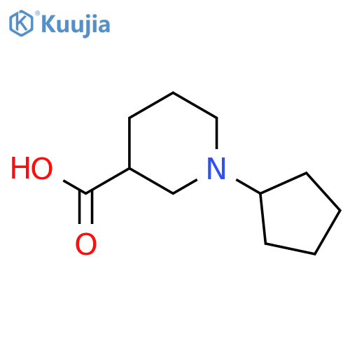 1-Cyclopentylpiperidine-3-carboxylic acid structure