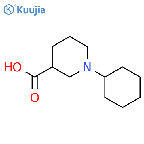 1-Cyclohexyl-3-piperidinecarboxylic Acid structure