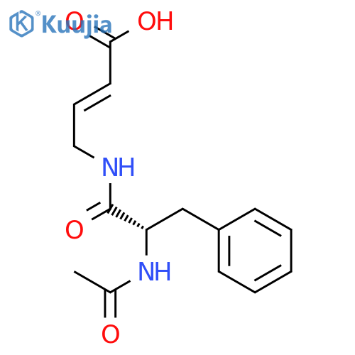 2-Butenoic acid,4-[[2-(acetylamino)-1-oxo-3-phenylpropyl]amino]-, methyl ester structure