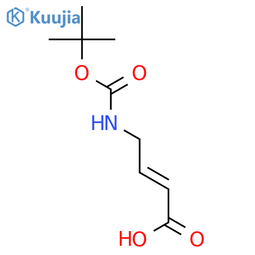 4-{(tert-butoxy)carbonylamino}but-2-enoic acid structure