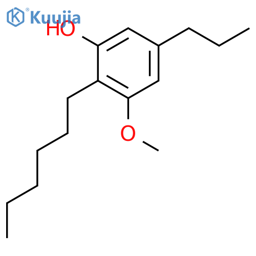 Phenol, 2-hexyl-3-methoxy-5-propyl- structure
