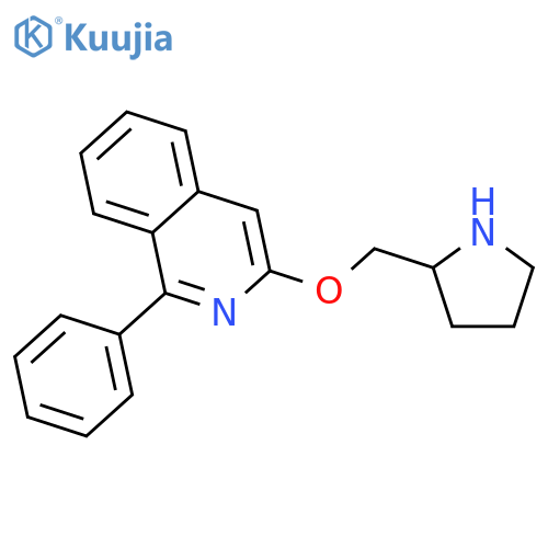 Isoquinoline, 1-phenyl-3-(2-pyrrolidinylmethoxy)- structure