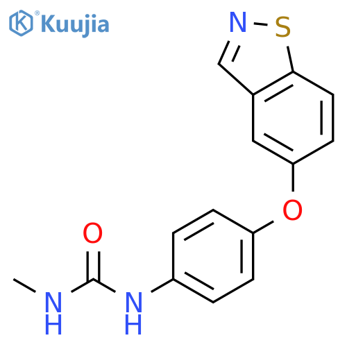 Urea, N-[4-(1,2-benzisothiazol-5-yloxy)phenyl]-N'-methyl- structure