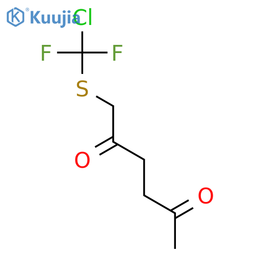 2,5-Hexanedione, 1-[(chlorodifluoromethyl)thio]- structure