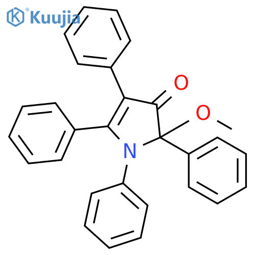 3H-Pyrrol-3-one, 1,2-dihydro-2-methoxy-1,2,4,5-tetraphenyl- structure
