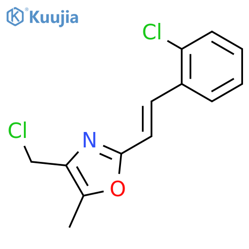 Oxazole, 4-(chloromethyl)-2-[2-(2-chlorophenyl)ethenyl]-5-methyl- structure