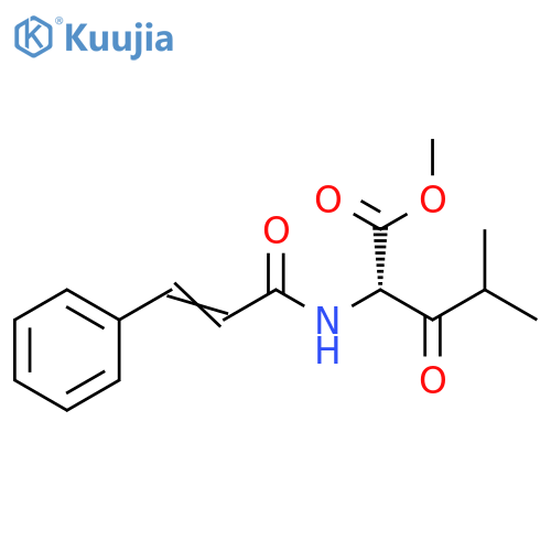 Leucine, N-(1-oxo-3-phenyl-2-propenyl)-3-oxo-, methyl ester structure