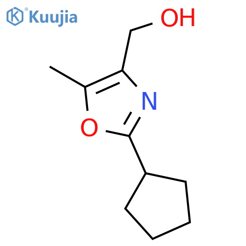 4-Oxazolemethanol, 2-cyclopentyl-5-methyl- structure